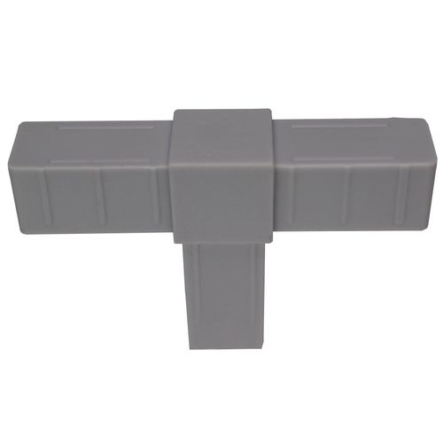 Steckverbinder Grau einteilig "T-Stück" 20x20x1,5