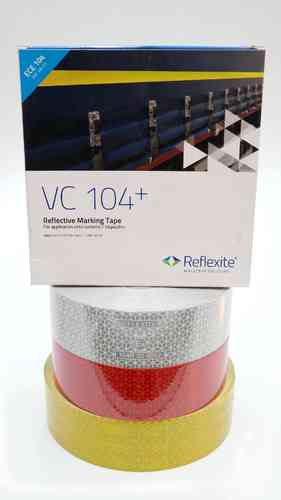 Reflektorband Reflexfolie selbstklebend für LKW PVC Planen uvm. ECE104