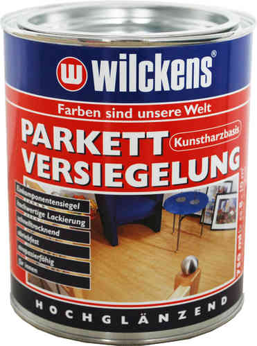 Wilckens Parkettversiegelung FARBLOS 0,75 Liter HOCHGLÄNZEND Kunstharzbasis
