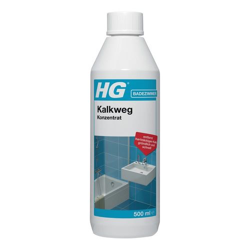 HG Kalkweg Konzentrat 500 ml Kalk Rostflecken Grünspan Badezimmer Sanitär Sani Blau