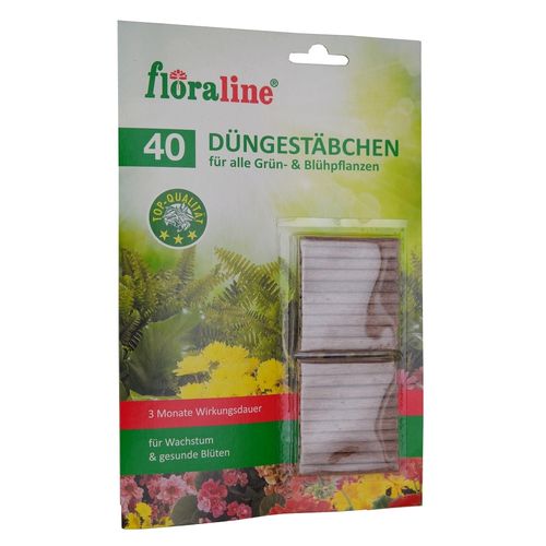 Floraline Düngestäbchen 40St. für Grün- und Blühpflanzen