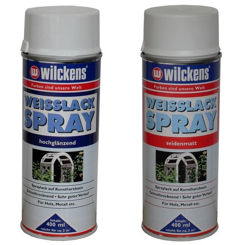 Wilckens Weisslack Spray 400 ml hochglänzend seidenmatt