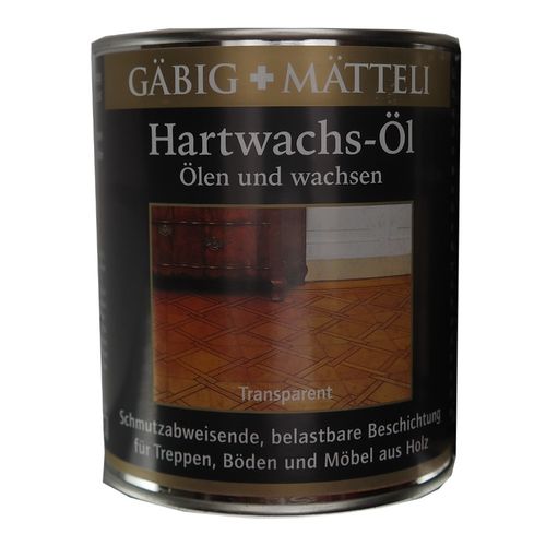 0,75 l Gäbig+Mätteli Hartwachs-Öl Treppe Möbel Fußboden Versiegeln