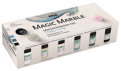 Marmorierfarbe 6x20 ml Magic Marble "Chalky Living"