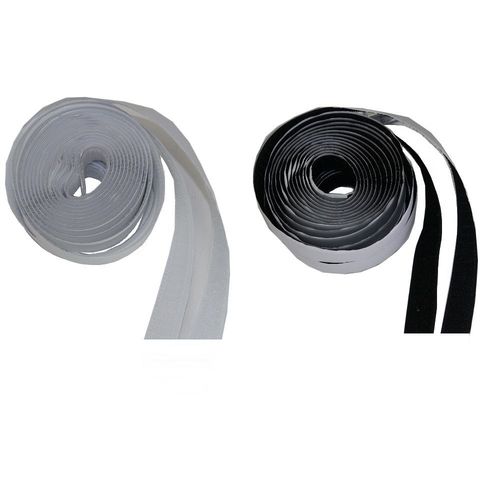 Selbstklebendes Klettband 2 x 300 cm schwarz weiß