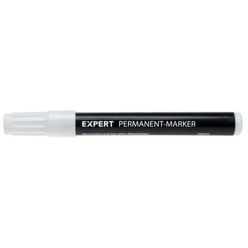 EXPERT Permanent Marker - wasserfest - weiß